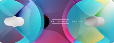 Soyut renkli katmanlar dinamik görsel efekt yaratır. Gradyan renkler harmanlanarak modern arkaplan tasarımı oluşturur. Pürüzsüz şekiller örtüşür.