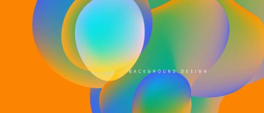 Soyut renkli çemberler çakışıyor, canlı gradyanlar yaratıyor. Arka planlar ve sunumlar için modern tasarım ögesi uygun. Pürüzsüz geçişler görsel ahenk sunar.