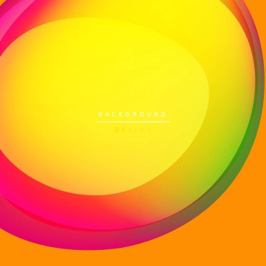Parlak soyut bir arka plan. Pürüzsüz renk eğimleri sarı, turuncu, kırmızı, yeşil renkleri harmanlıyor. Dijital projeler için modern tasarım ögesi.