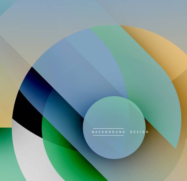 Soyut katmanlar dönen dairesel tasarım yaratır. Renkler karışır, değişkenler oluşur. Modern estetik, arka planlar ve sunumlar için uygun..