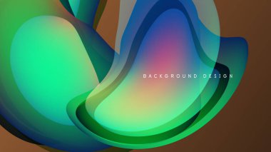 Soyut sıvı şekilleri canlı renkleri harmanlar. Dinamik bileşim modern görsel etki yaratır. Arkaplan tasarımı pürüzsüz gradyanlar, akış biçimleri içerir.