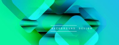 Soyut gradyanlar, üst üste binen katmanlar dinamik görsel efekt yaratır. Modern tasarım elementleri yenilik ve teknoloji öneriyor. Parlak renkler kompozisyona hakim.