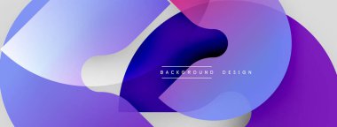 Soyut sıvı şekiller, mor renkler, modern tasarım. Renkler karışıyor, dinamik görsel efekt yaratıyor. Minimalist kompozisyon.