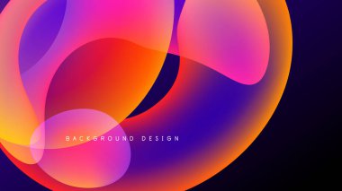 Soyut sıvı şekilleri canlı renkleri harmanlar. Dinamik bileşim modern görsel etki yaratır. Arkaplan tasarımı pürüzsüz eğimlere sahiptir.