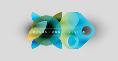 Soyut renkli şekiller örtüşüyor ve dinamik bir zemin oluşturuyor. Metin, kompozisyon içerisindeki arkaplan tasarımını okur. Modern, canlı görseller.