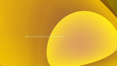 Soyut sarı tasarım. Düz kıvrımlar siyah uzayla örtüşüyor. Gradyan gölgeler derinlik yaratır, modern estetik. Minimalist kompozisyon.