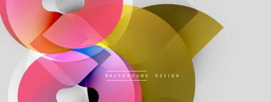 Soyut renkli şekiller örtüşüyor, dinamik modern arka plan oluşturuyor. Renkler karışıyor ve görsel ilgi gösteriyor. Metin arkaplan tasarımı okur.
