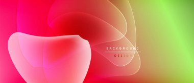 Soyut sıvı şekilleri canlı renkleri harmanlar. Kırmızı sarıya, yeşil ise dinamik görsel efekt yaratır. Modern tasarım ögesi.