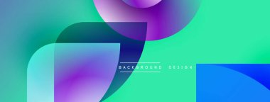 Soyut sıvı şekiller harmanlanarak canlı renk değişimleri yaratır. Modern tasarım elementleri dinamik hareketi, pürüzsüz geçişleri önerir.