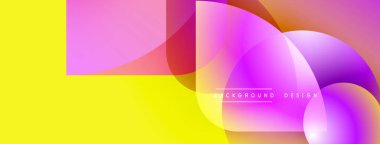 Soyut canlı katmanlar, sarı, pembe, mor renkler. Modern tasarım, akışkan şekiller, dinamik bileşimler. Dijital projeler için arkaplan ögesi.