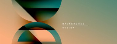 Soyut şekiller örtüşüyor, renk değişimleri yaratıyor. Bej rengi, deniz mavisi renkleri olan minimalist tasarım. Metin arkaplan tasarımı okur.