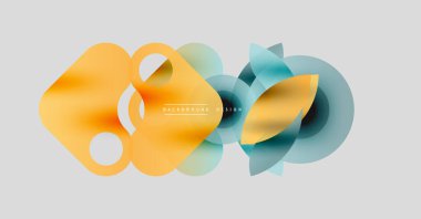 Soyut sıvı şekilleri örtüşür ve canlı renk değişimleri yaratır. Modern tasarım elementleri dinamik hareketi, pürüzsüz geçişleri önerir.