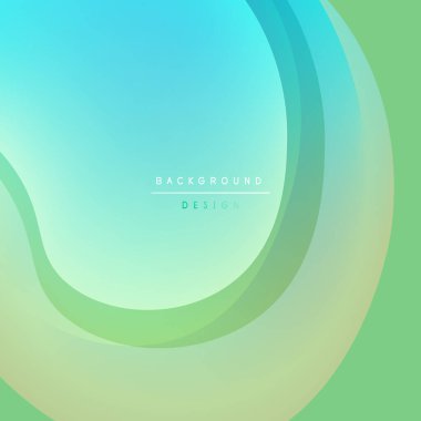 Soyut arkaplan akış eğrileri. Gradyan karışımı turkuaz, yeşil, sarı renkler. Minimalist tasarım, sakin ve modern estetiği çağrıştırıyor.