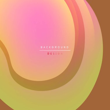 Soyut renkli katmanlar pürüzsüz bir gradyan arkaplan oluşturur. Yumuşak kıvrımlar, sıcak tonlar, mevcut modern tasarım elementleri.