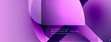 Soyut mor arkaplan. Üst üste binen katmanlar dinamik görsel efekt yaratır. Dijital projeler için modern tasarım.