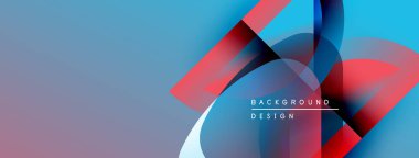 Soyut tasarım canlı renk karışımları içerir. Üst üste binen şekiller dinamik görsel efekt yaratır. Metin arka plan tasarımı okur. Düzen eğimleri kompozisyona hakim.