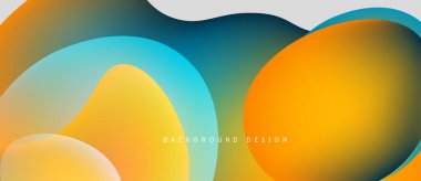 Soyut sıvı şekiller, canlı renkler düzgün bir şekilde harmanlanır. Gradyan tasarım dinamik görsel deneyim yaratır. Modern estetik, mükemmel arkaplan.