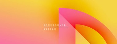 Soyut eğim arkaplanı. Üst üste binen şekiller dinamik görsel efekt yaratır. Sıcak renkler kompozisyona hakim, modern estetik sunuyor..