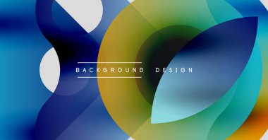 Soyut sıvı şekilleri örtüşür ve canlı renk değişimleri yaratır. Modern tasarım elementleri dinamik hareket, görsel uyum öneriyor.