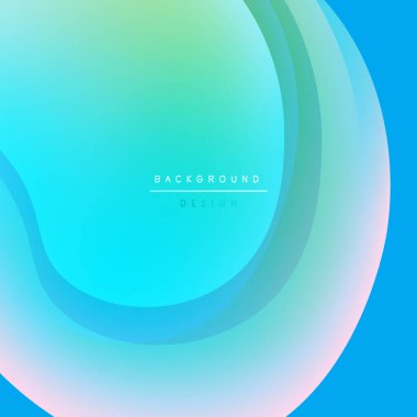 Soyut eğim arkaplanı. Pürüzsüz akışkan şekiller canlı, modern görsel efektler yaratır. Mavi, yeşil, pembe renkler pürüzsüz harmanlanır.