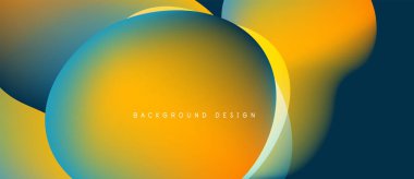 Soyut sıvı şekilleri, canlı turuncu, deniz mavisi renkleri. Modern tasarım, pürüzsüz eğimler dinamik kompozisyon yaratır. Projeler için arkaplan ögesi.