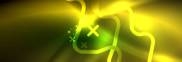 Glanzende Neonlichter Hintergrund Techno Design Moderne Tapete Fur Ihr Projekt Ecke Energie Stock Photo 251329142