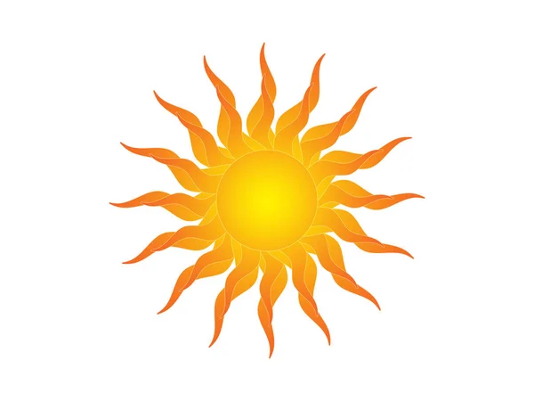 Symbol Sun White Background — Stock Photo, Image