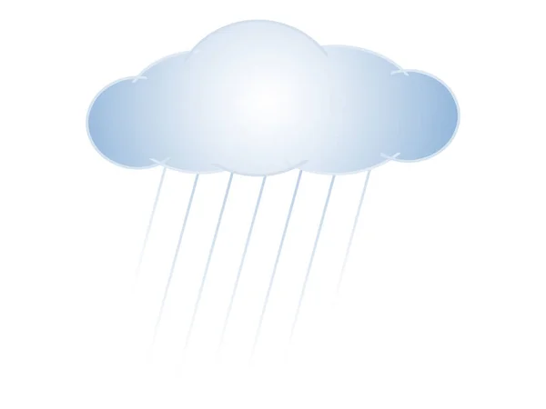 Συμβολική Εικόνα Του Ένα Σύννεφο Και Βροχή — Φωτογραφία Αρχείου