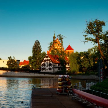 Bydgoszcz St. Martin ve St. Nicholas Katedrali ve değirmen Adası