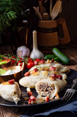 Rustik Cepelinai, bir özel Litvanya ve Polonya mutfağı.