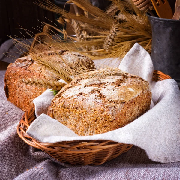 Delicious Homemade Wholemeal Rye Bread Sourdough — Stock Photo, Image