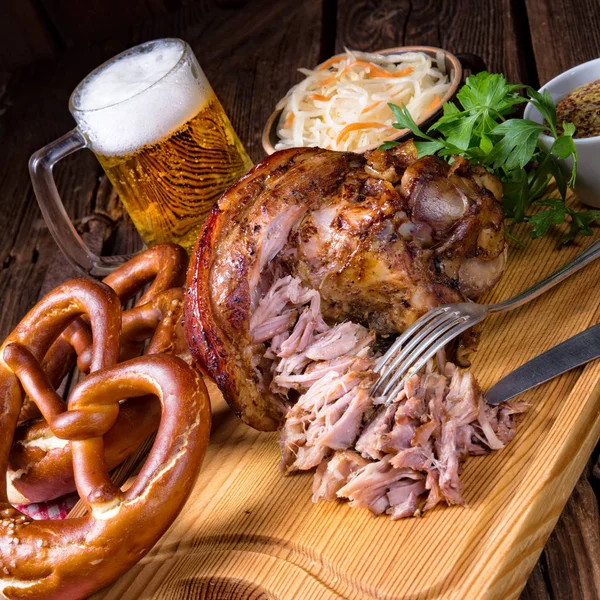 Crisp Crusty Original Eisbein Bavarian Style — Stock Photo, Image