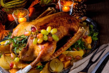 lezzetli çıtır tatlım kaz fırın metal tepsi 