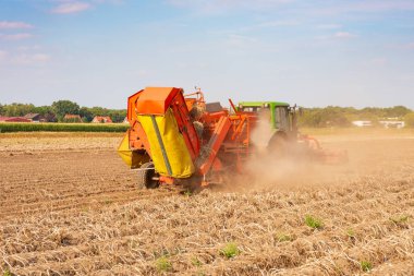 modern makine patates hasat sonbahar 