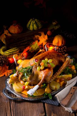 lezzetli çıtır tatlım kaz sebzeli tepsi 