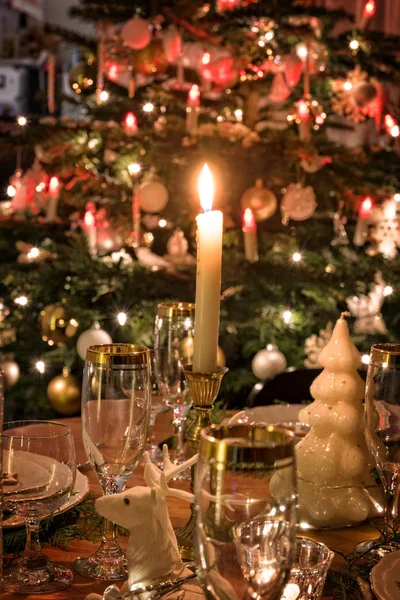 Magnifique Table Noël Festive — Photo