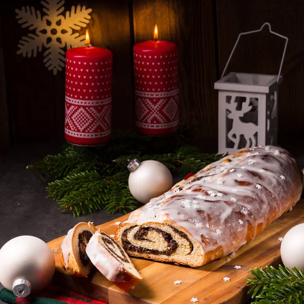 Una Deliciosa Galleta Navidad Con Semillas Amapola Estilo Silesia — Foto de Stock