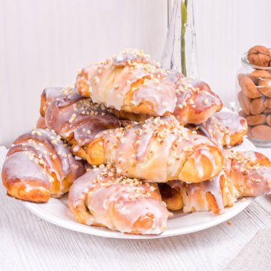 St. Martins güne lezzetli Polonya kruvasan 