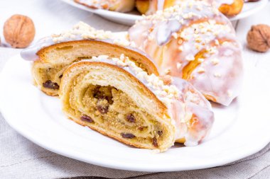 Saint Martins güne lezzetli Polonya kruvasan 