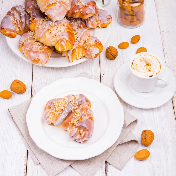 Tasty Polish Croissants Saint Martins Day — Stock Photo, Image