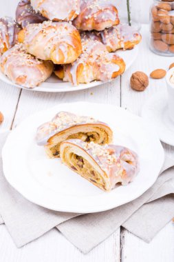 Saint Martins güne lezzetli Polonya kruvasan 