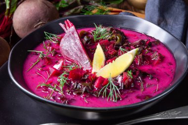 Borschtsch kırmızı praye bir Doğu Avrupa klasik