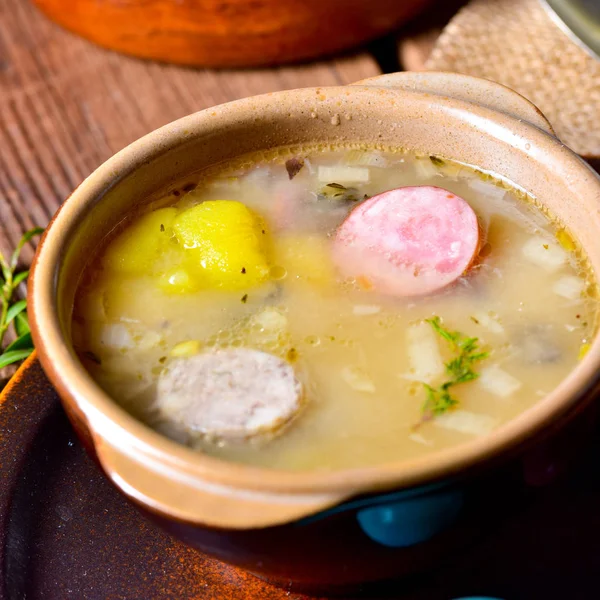 Zurek:delicious easter soup for the holidays — Stock Image Zurek:delicious easter soup for the holidays Stock Picture