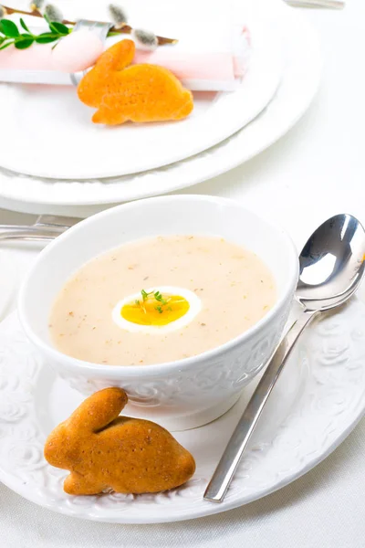 Zurek delicious easter soup after polish style — Stock Image Zurek delicious easter soup after polish style Stock Picture