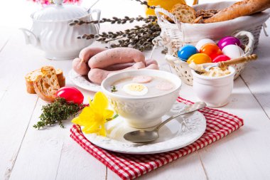 Zurek lezzetli Paskalya çorba sonra Lehçe styl