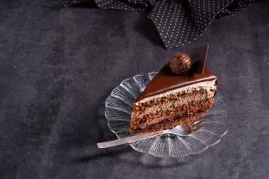 Çikolatalı kek - havadar bisküvi ve bir krem krem ve chocolat