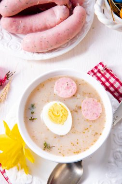 Zurek lezzetli Paskalya çorba sonra Lehçe styl