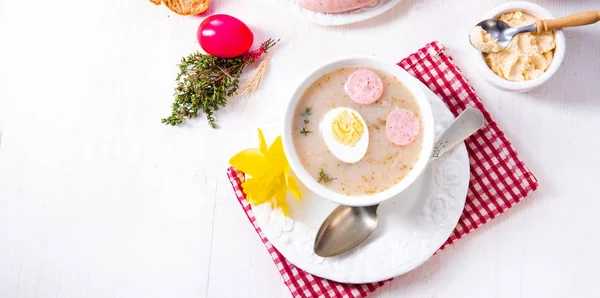 Zurek Deliciosa Sopa Pascua Después Pulir Estilo — Foto de Stock