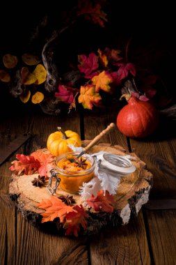 bir sonbahar rustik Konserve Kabak,
