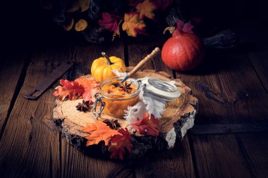 bir sonbahar rustik Konserve Kabak,